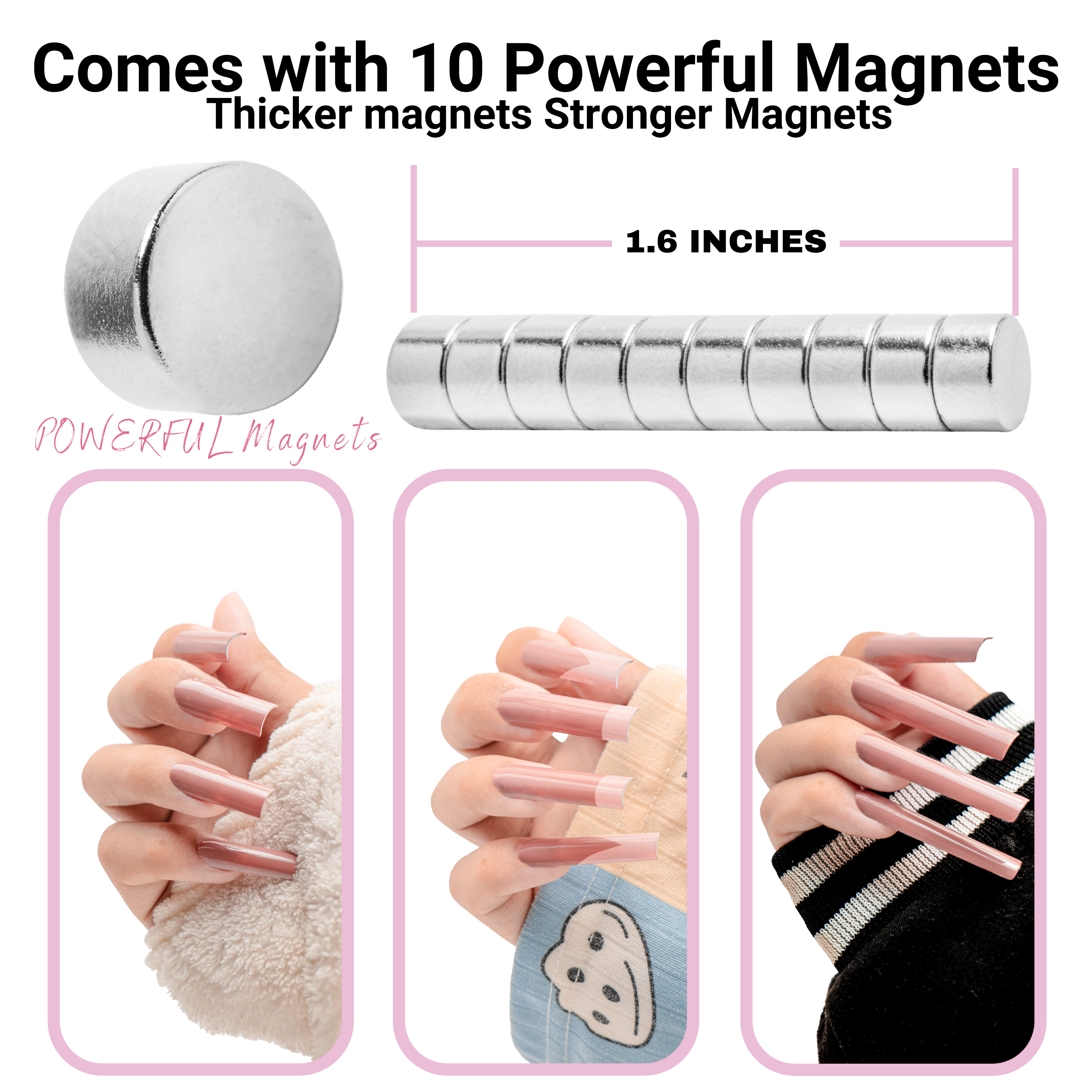 Acrylic Nail Clipper with Magnets