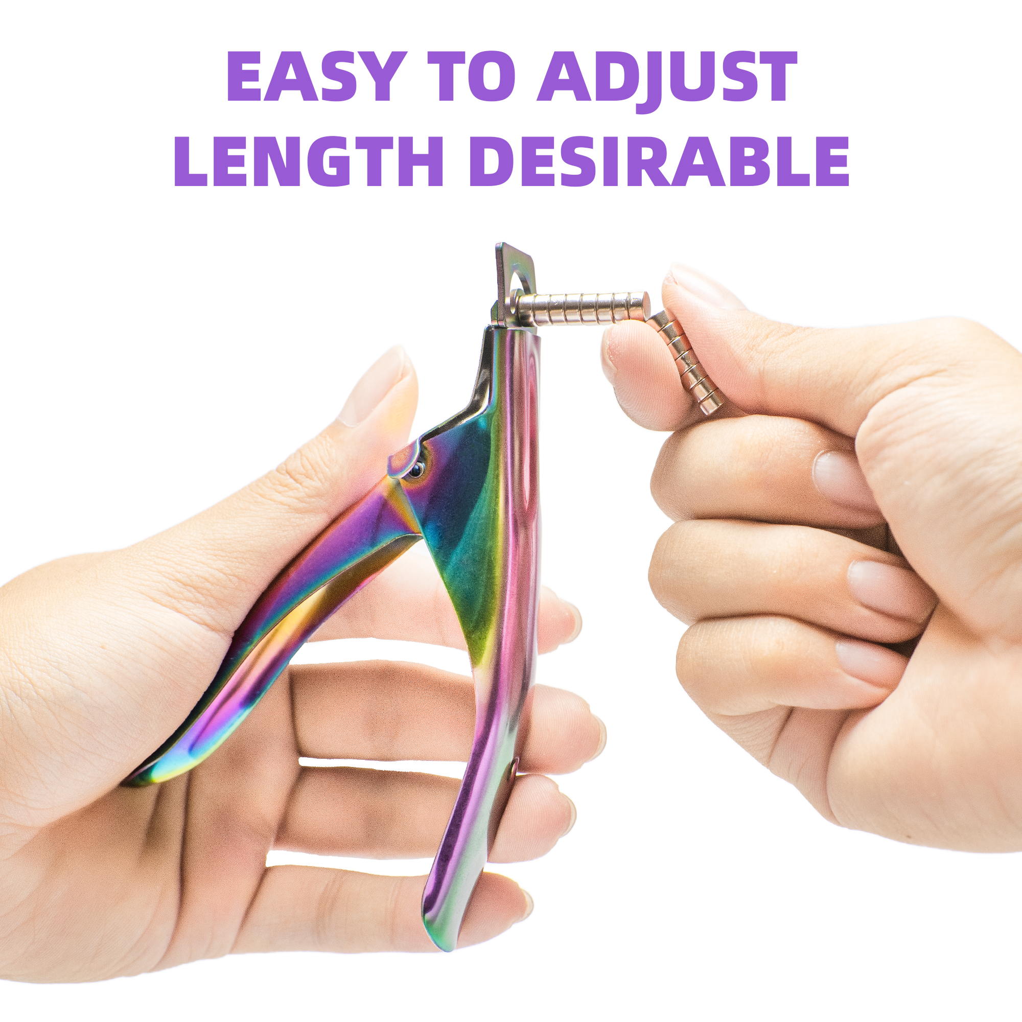 Acrylic Nail Clipper with Magnets (Rainbow)
