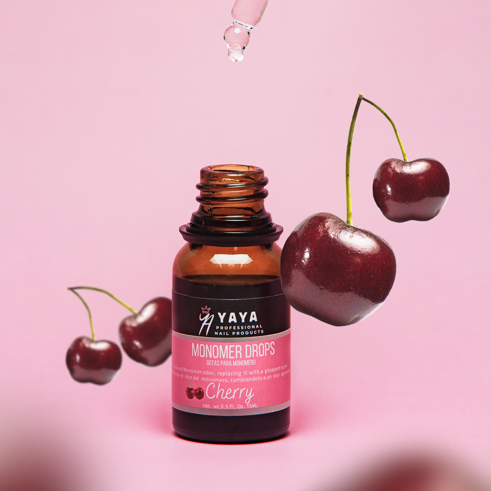 Monomer Drops 15ML, Liquid Monomer Odor Neutralizer (Cherry)