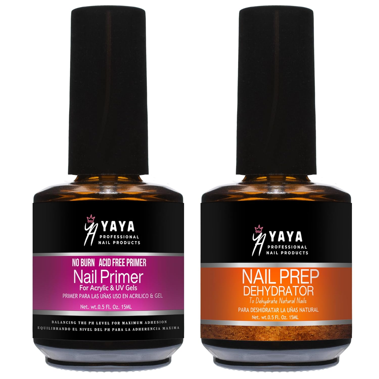 Dehydrator and Primer, Acid Free Natural Nail Prep Kit, Acrylic Nail Supplies Bond Primer Set